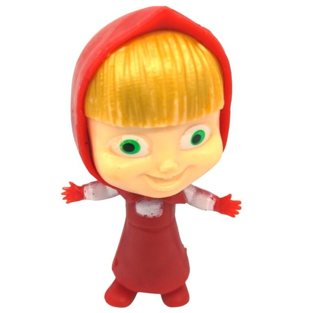Masha and the Bear Masha PVC Figure Red Hood 3 Inch Toy Cake Topper Collectible